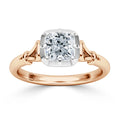 Queenie - Cushion Cut 18ct Rose Gold Engagement Ring