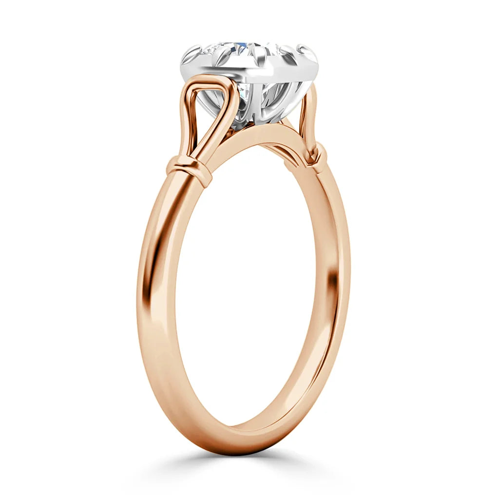Queenie - Cushion Cut 18ct Rose Gold Engagement Ring