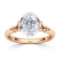 Queenie - Oval Cut 18ct Rose Gold Engagement Ring