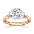 Queenie - Round Cut 18ct Rose Gold Engagement Ring