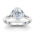 Queenie - Oval Cut 18ct White Gold Engagement Ring