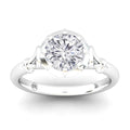 Queenie - Round Cut 18ct White Gold Engagement Ring