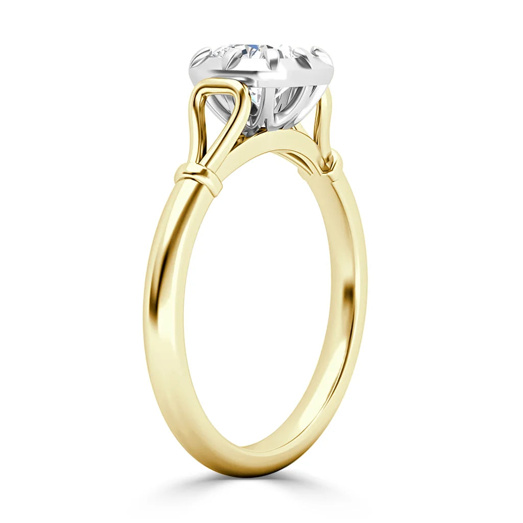 Queenie - Cushion Cut 18ct Yellow Gold Engagement Ring