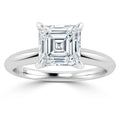 Lucy - Asscher Cut Platinum Engagement Ring