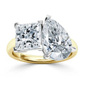 Rata - Pear & Princess Cut 18ct Yellow Gold Engagement Ring