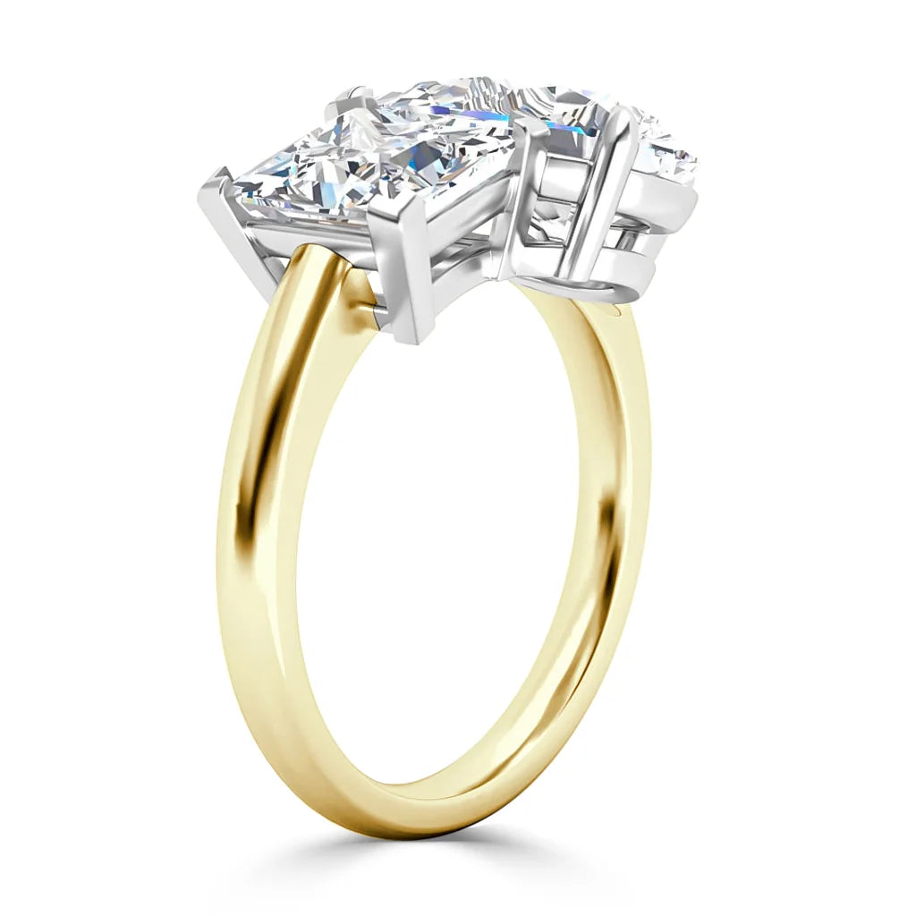 Rata - Pear & Princess Cut 18ct Yellow Gold Engagement Ring