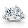 Rata - Pear & Princess Cut Platinum Engagement Ring