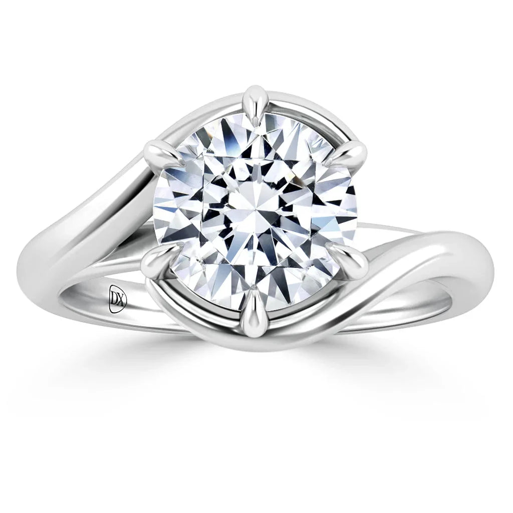 Alannah - Round Cut 18ct White Gold Engagement Ring