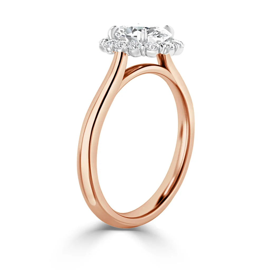 Georgina - Oval Cut 18ct Rose Gold Engagement Ring
