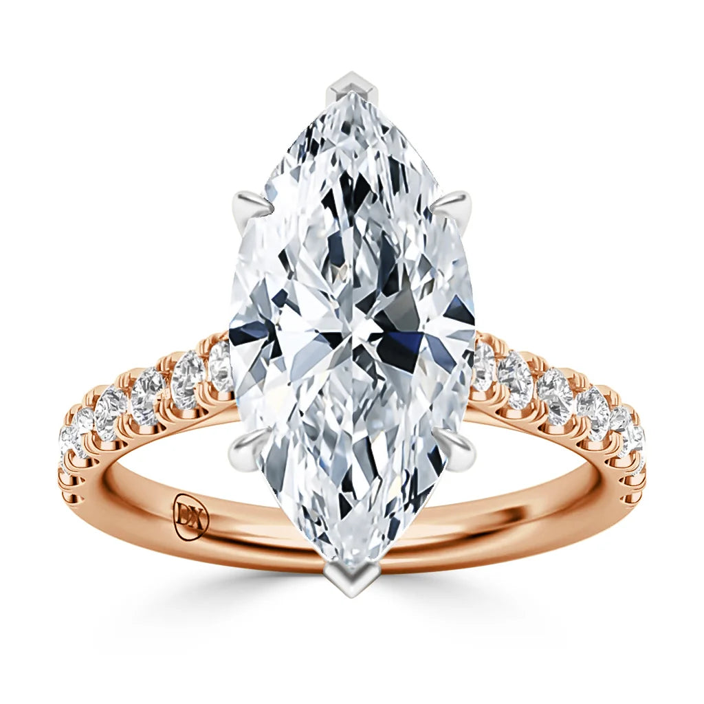 Selena - Marquise Cut 18ct Rose Gold Engagement Ring
