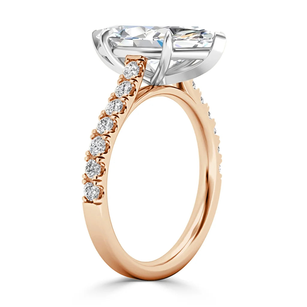 Selena - Marquise Cut 18ct Rose Gold Engagement Ring