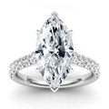Selena - Marquise Cut 18ct White Gold Engagement Ring