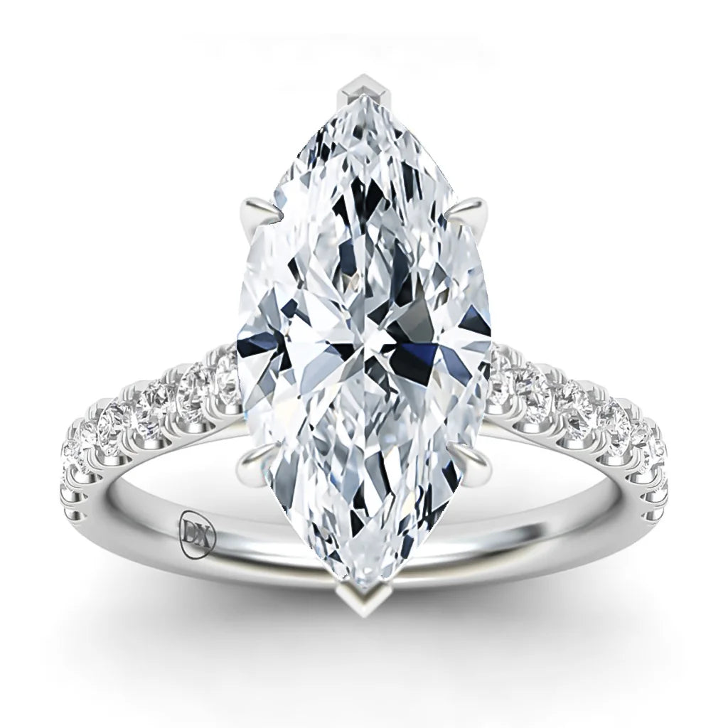 Selena - Marquise Cut Platinum Engagement Ring