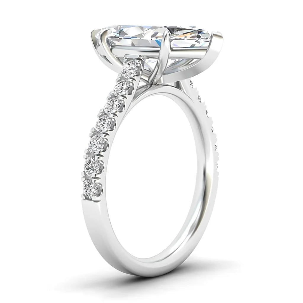 Selena - Marquise Cut Platinum Engagement Ring