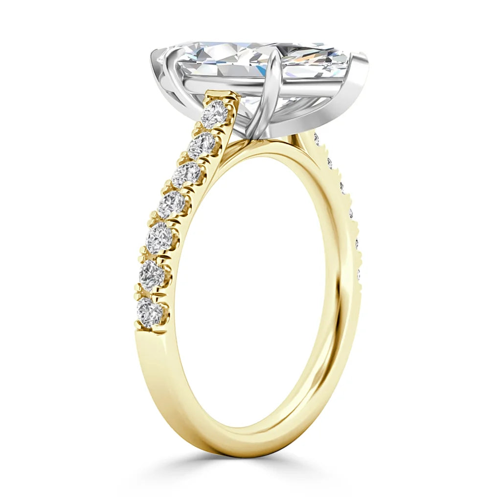 Selena - Marquise Cut 18ct Yellow Gold Engagement Ring