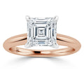 Lucy - Asscher Cut 18ct Rose Gold Engagement Ring
