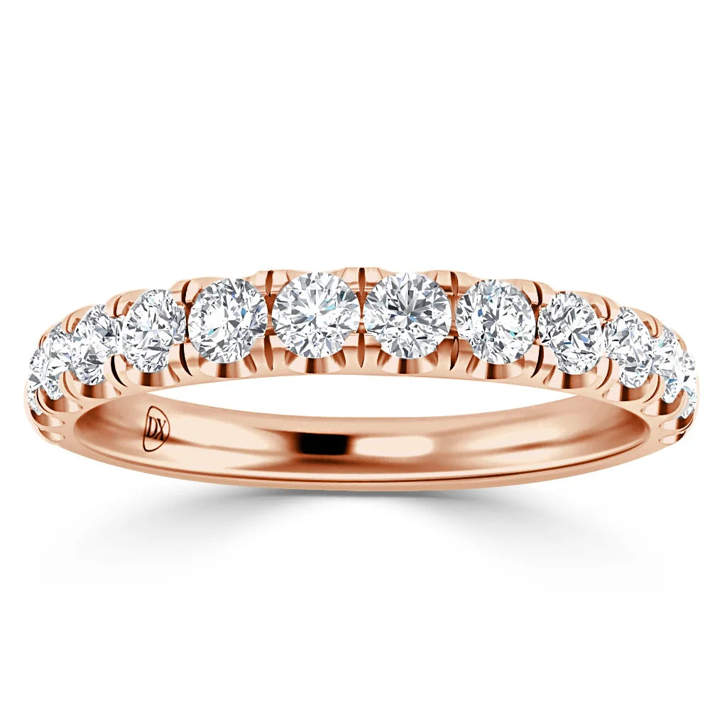 Violet - 18ct Rose Gold Natural Diamond Wedding Ring