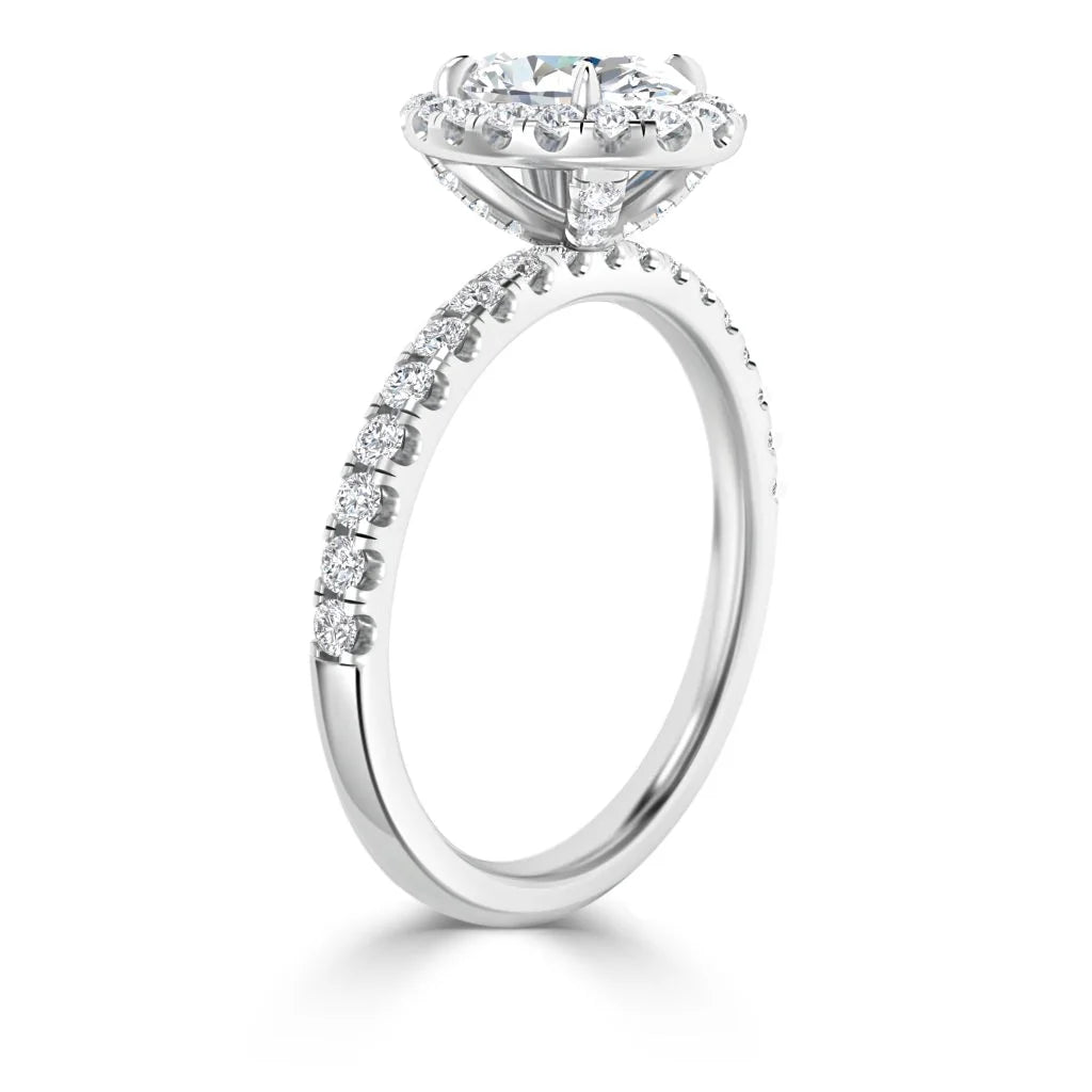 Olivia Molly - Oval Cut Platinum Engagement Ring