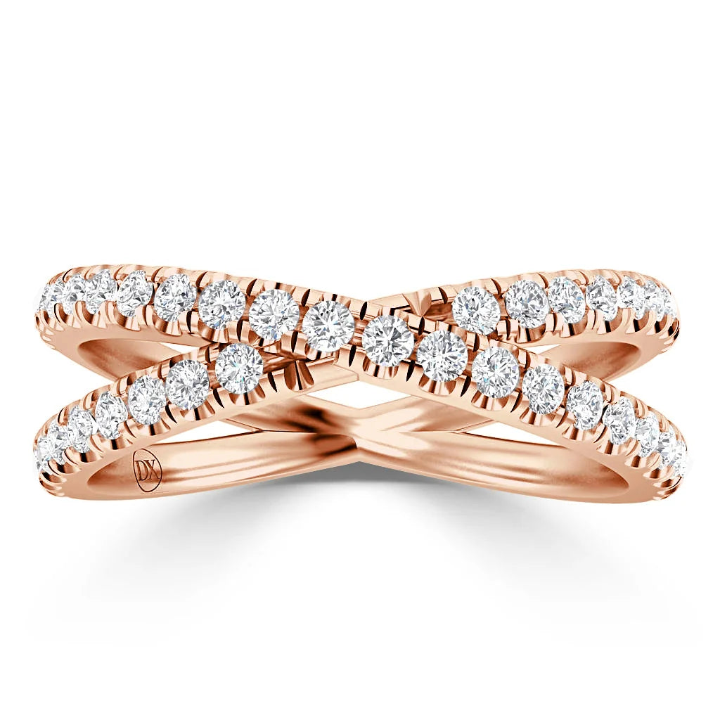Harper - 18ct Rose Gold Natural Diamond Wedding Ring