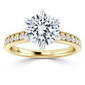 Emma - Round Cut 18ct Yellow Gold Engagement Ring