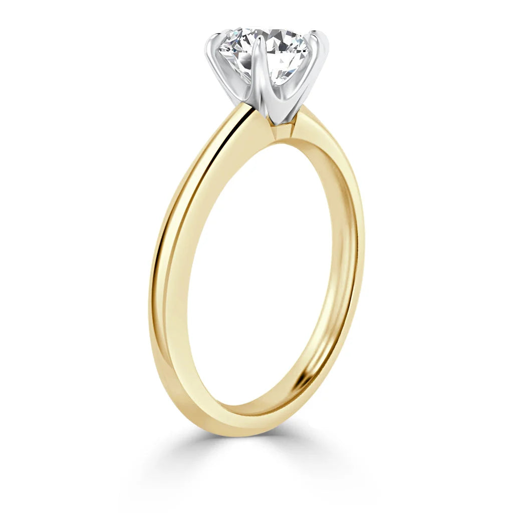 Lucy - Round Cut 18ct Yellow Gold Engagement Ring
