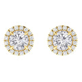 Savannah - .18ct Round Cut Diamond Earrings 18ct Yellow Gold