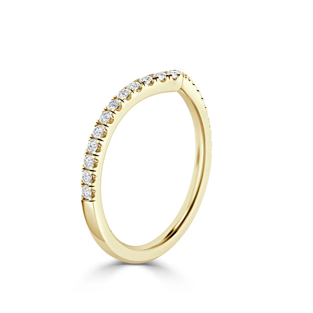Annika - 18ct Yellow Gold Natural Diamond Wedding Ring