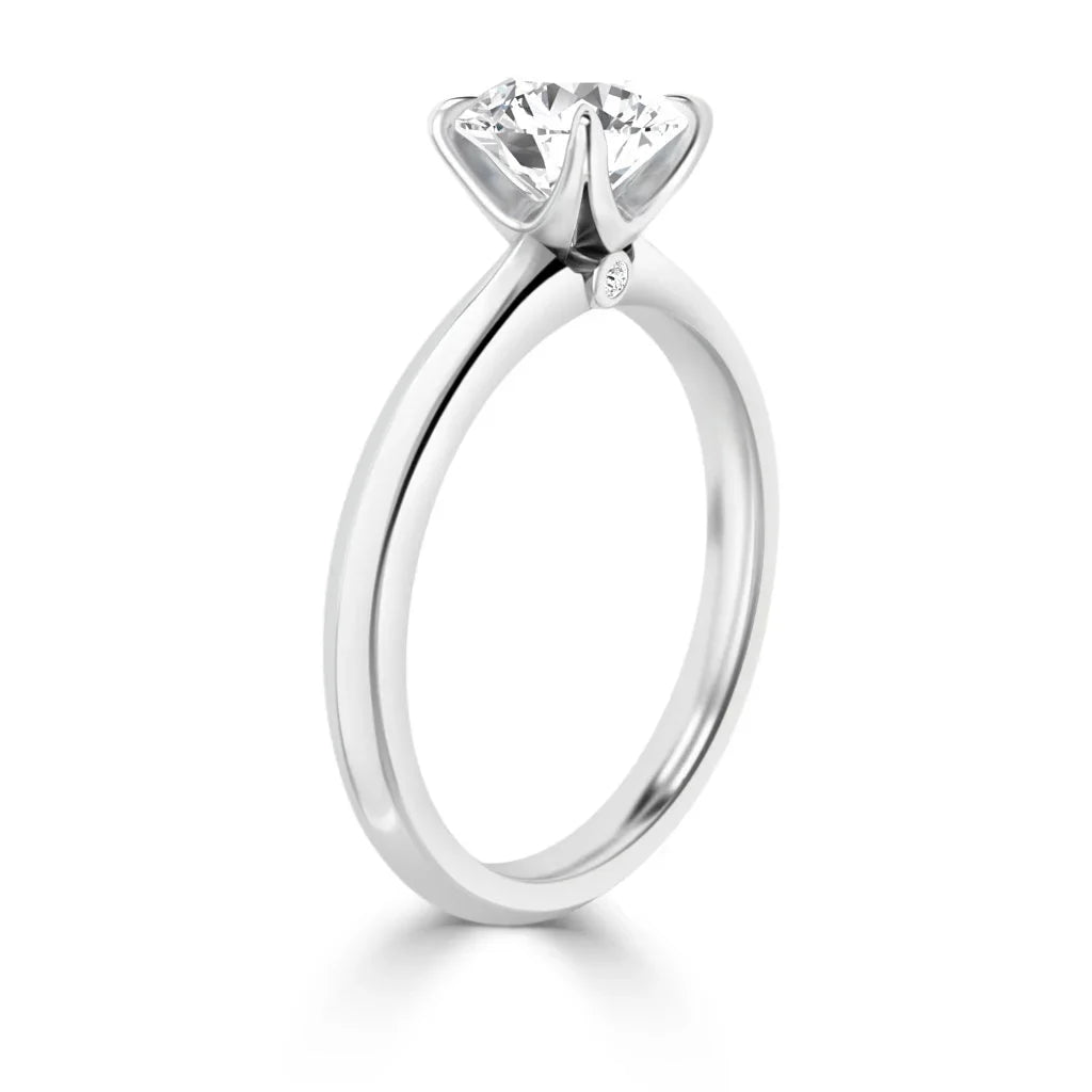 Jessica - Round Cut 18ct White Gold Engagement Ring