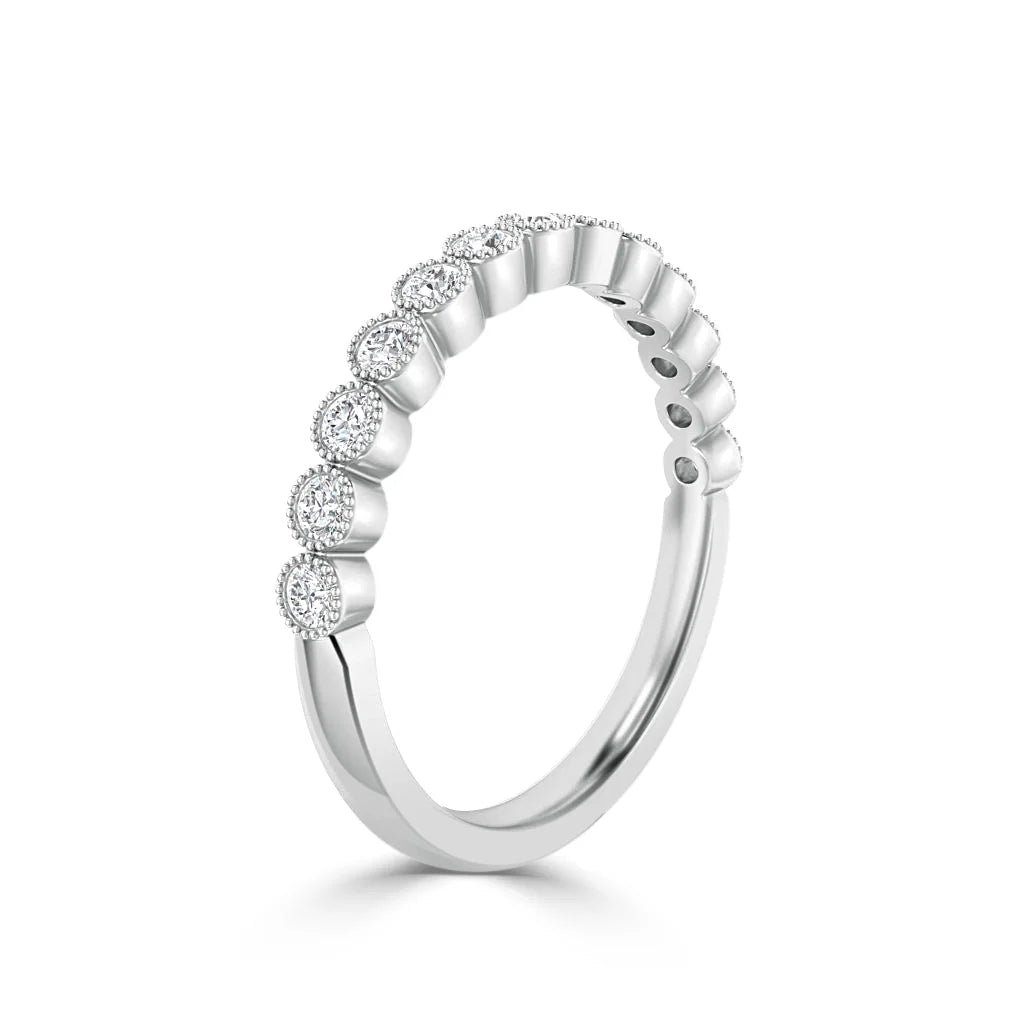 Kristina - Platinum Natural Diamond Wedding Ring