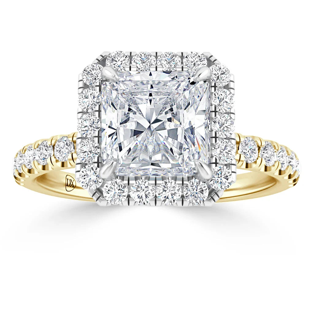 Olivia Molly - Radiant Cut 18ct Yellow Gold Engagement Ring