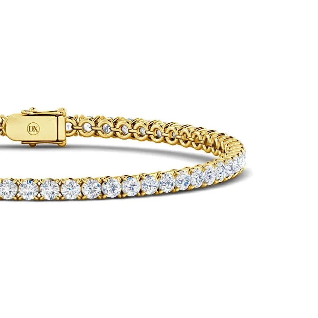 Monica - 5ct Natural Diamond Tennis Bracelet 18ct Yellow Gold