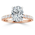 Phoebe - Oval Cut 18ct Rose Gold Engagement Ring