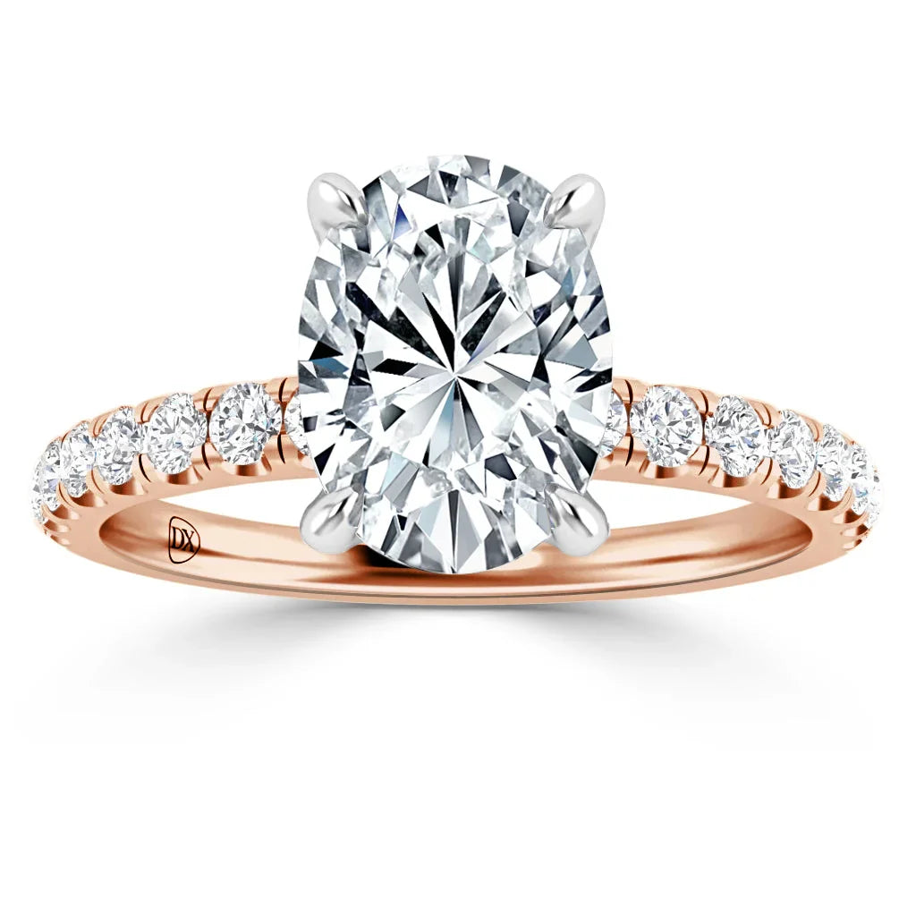 Phoebe - Oval Cut 18ct Rose Gold Engagement Ring