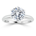 Jessica - Round Cut Platinum Engagement Ring