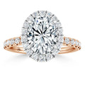Olivia Molly - Oval Cut 18ct Rose Gold Engagement Ring