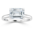 Siobhan - Emerald Cut 18ct White Gold Engagement Ring