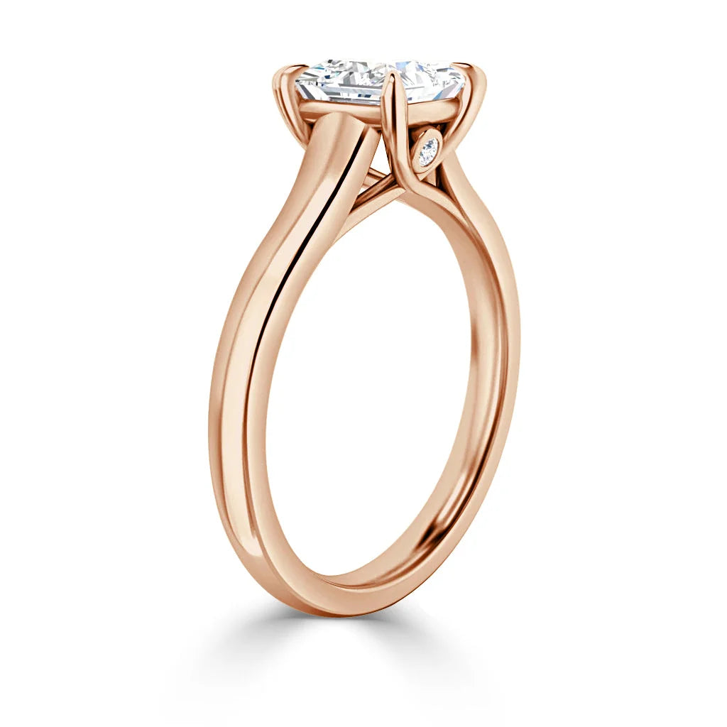 Sara - Princess Cut 18ct Rose Gold Engagement Ring