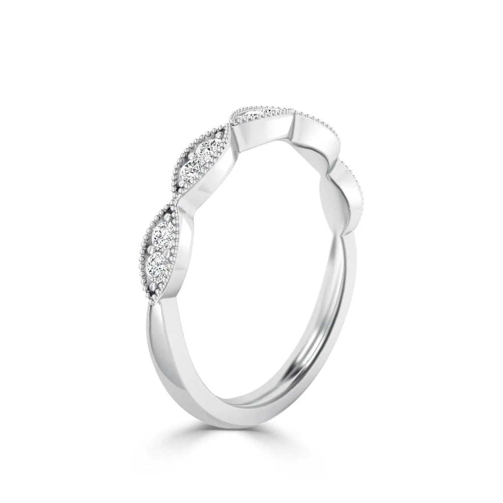 Rita - Platinum Natural Diamond Wedding Ring