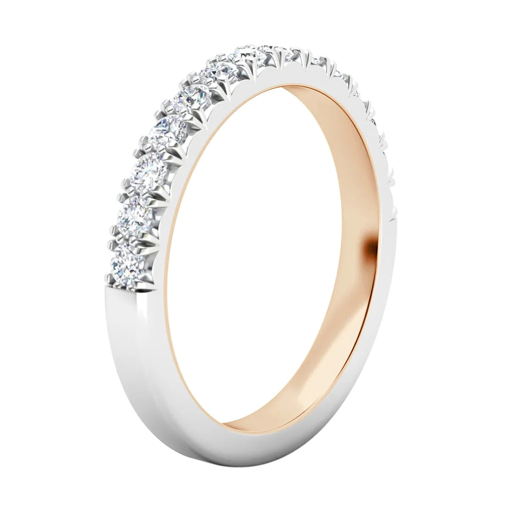 Verity - 18ct Rose Gold Natural Diamond Wedding Ring