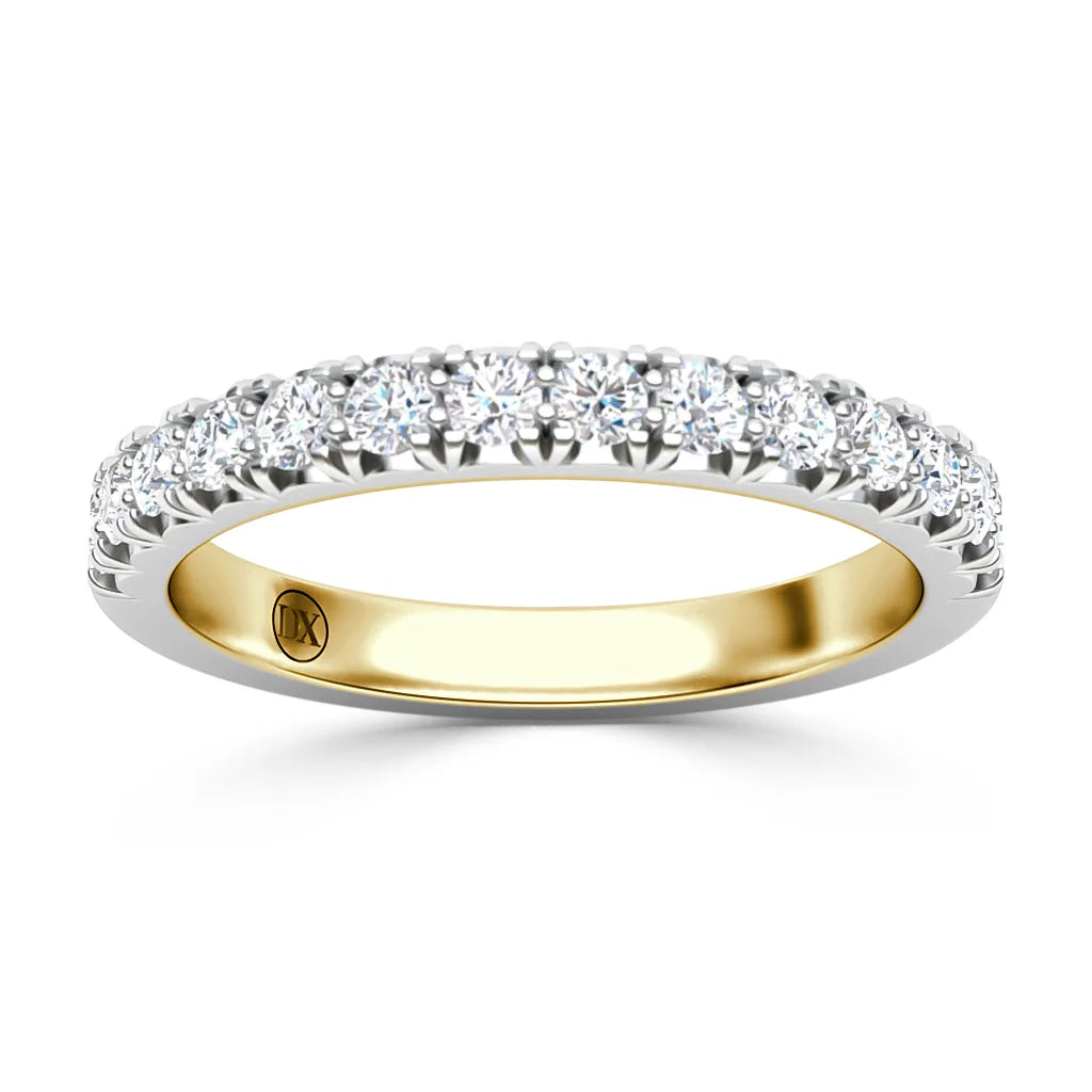 Verity - 18ct Yellow Gold Two-Tone Natural Diamond Wedding Ring