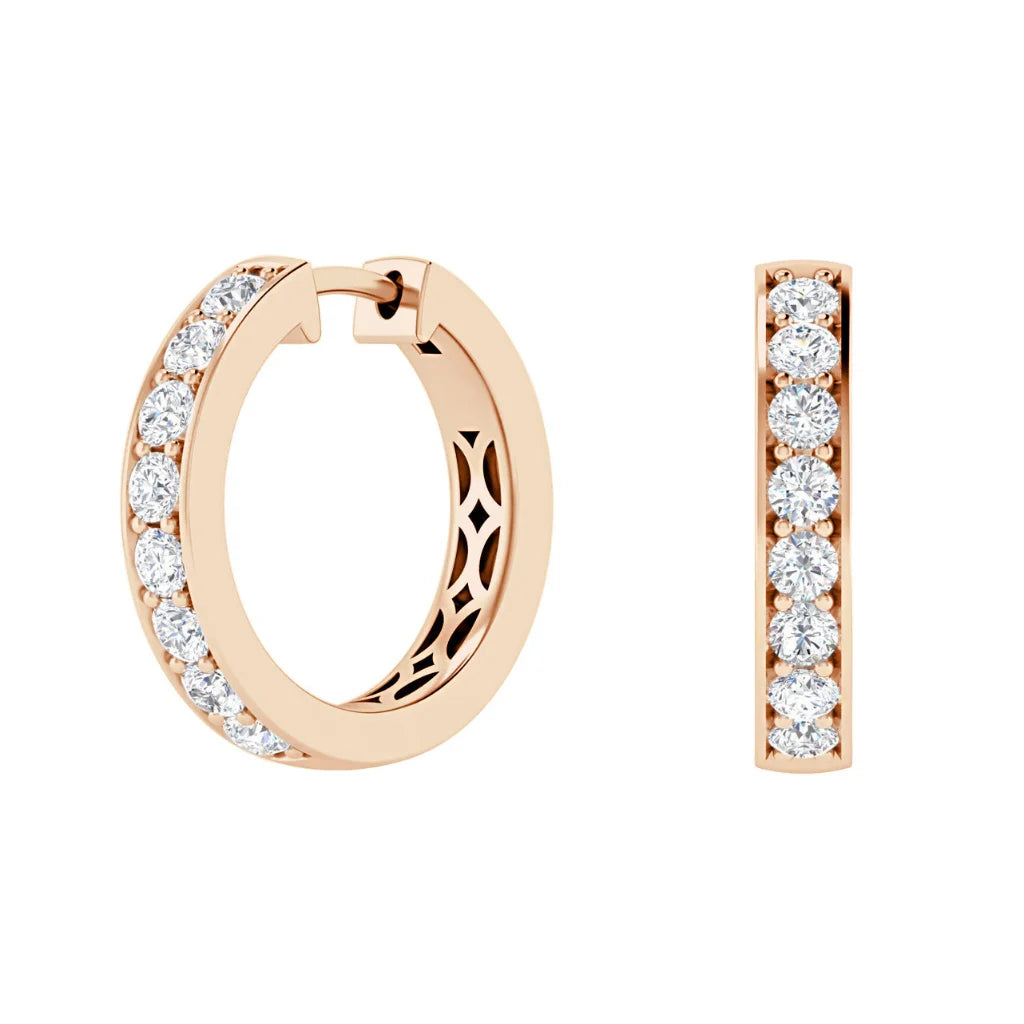 Stella - .67ct Diamond Earrings 18ct Rose Gold