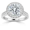 Angelica - Round Cut Platinum Engagement Ring