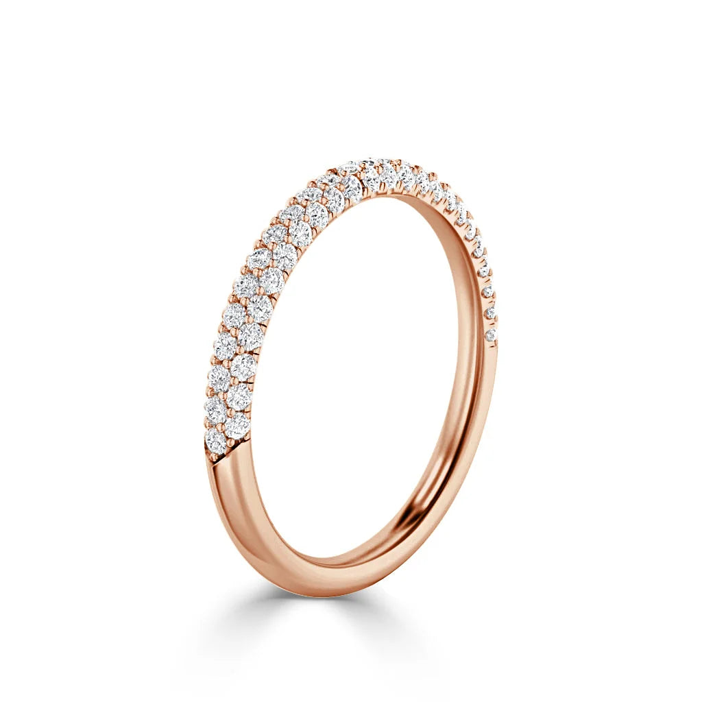 Bethany - 18ct Rose Gold Natural Diamond Wedding Ring