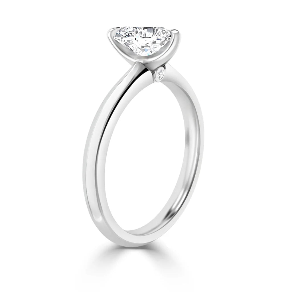 Jessica - Heart Cut 18ct White Gold Engagement Ring