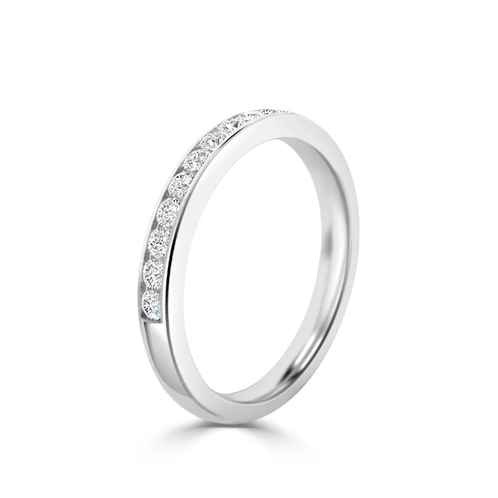 Charlotte - 18ct White Gold Natural Diamond Wedding Ring