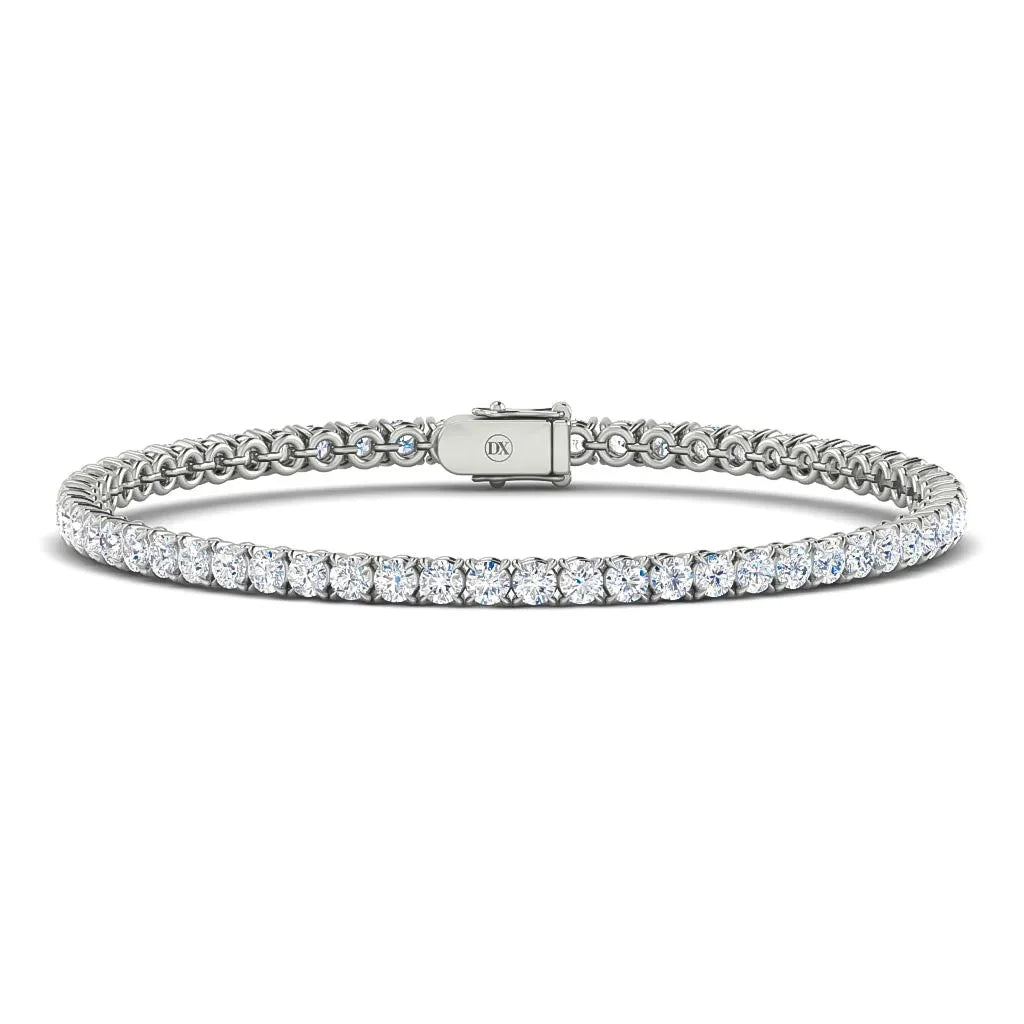 Monica - 5ct Natural Diamond Tennis Bracelet 18ct White Gold