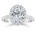 Jasmine - Oval Cut 18ct White Gold Engagement Ring