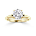 Cherry - Round Cut 18ct Yellow Gold Engagement Ring