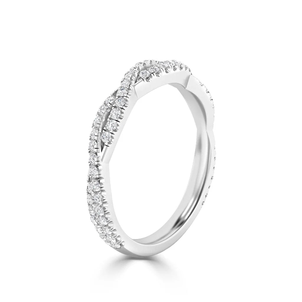 Pia - 18ct White Gold Natural Diamond Wedding Ring