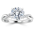 Zinnia - Round Cut 18ct White Gold Engagement Ring